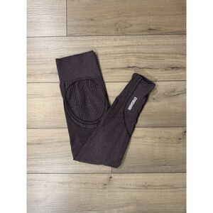 Gymshark Flex Leggings Purple Black XS women's Pants Activewear Workout Yoga